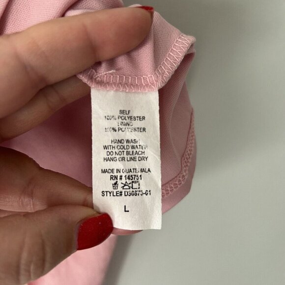 NWT Altar'd State Pink Ruffle Hemline Spaghetti Strap Dress Size large - Picture 4 of 8